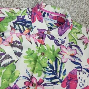 Tommy Bahama Mens Large Multicolor AOP Floral Hawaiian Short Sleeve